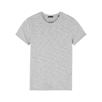 Shop Atm Anthony Thomas Melillo Schoolboy Grey Mélange Jersey T-shirt