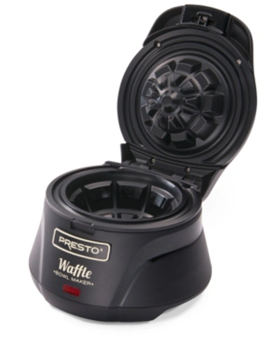 Presto Belgian Waffle Bowl Maker In Black