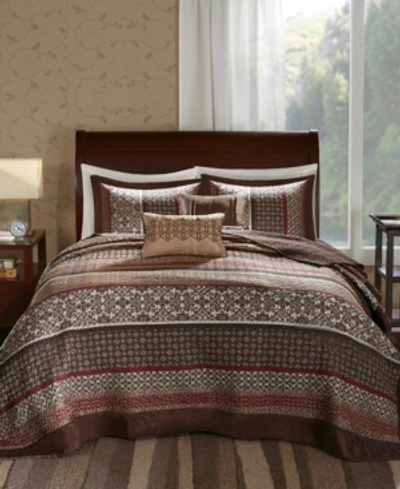 Shop Madison Park Princeton 5-pc. Bedspread Set, Queen In Red