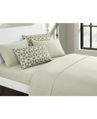 Shop Chic Home Bailee 6-pc Queen Sheet Set Bedding In Taupe