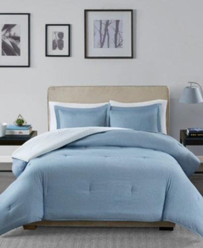 Shop Madison Park Hayden Reversible 3-pc. Comforter Set, Full/queen In Blue