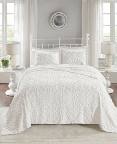 Shop Madison Park Sabrina Tufted Chenille 3-pc. Bedspread Set, King/california King In White