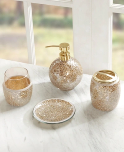 Shop Madison Park Mosaic 4-pc. Bath Accessory Set In Gold