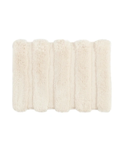 Shop Madison Park Pearl Tufted Channel Bath Rug, 17" X 24" In Wheat