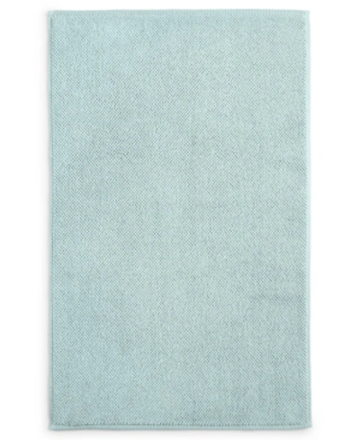 Hotel Collection Finest Elegance Luxury Turkish Cotton Tub Mat, 26" X 34", Exclusively At Macy's In Ice Blue