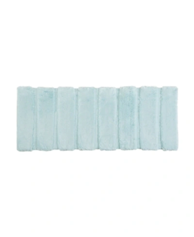 Shop Madison Park Pearl Tufted Channel Bath Rug, 24" X 58" In Seafoam