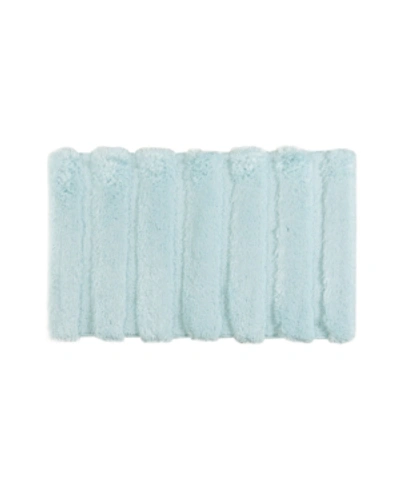 Shop Madison Park Pearl Tufted Channel Bath Rug, 21" X 34" In Seafoam