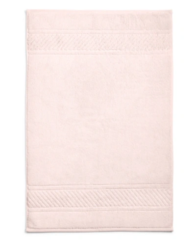 Shop Martha Stewart Collection Spa 100% Cotton Tub Mat, 20" X 30", Created For Macy's In Pink Ice