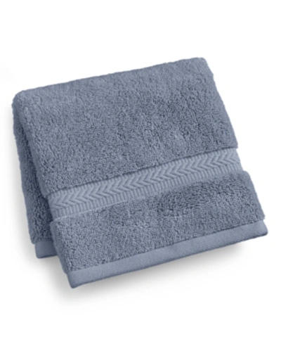 Hotel Collection Finest Elegance Luxury Turkish Cotton Washcloth, 13" X 13", Exclusively At Macy's In Slate Blue