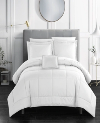 Shop Chic Home Jordyn 8 Piece King Bed In A Bag Comforter Set In White