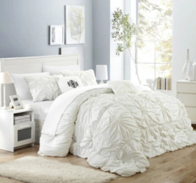Shop Chic Home Halpert 6-pc Queen Comforter Set In White