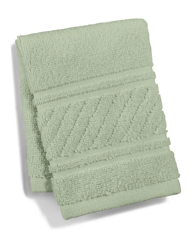 Martha Stewart Collection Collection Spa 100% Cotton Washcloth, 13" X 13", Exclusively At Macy's In Aloe