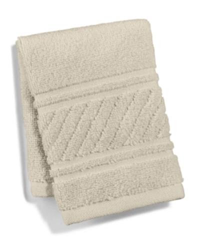 Shop Martha Stewart Collection Spa 100% Cotton Washcloth, 13" X 13", Created For Macy's In Sandstone
