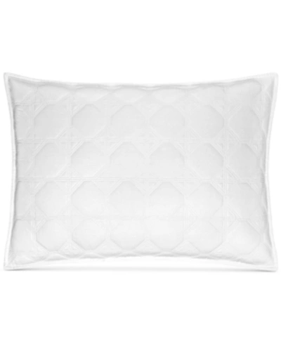 Shop Hotel Collection Basic Cane Quilted Sham, King, Created For Macy's Bedding In White