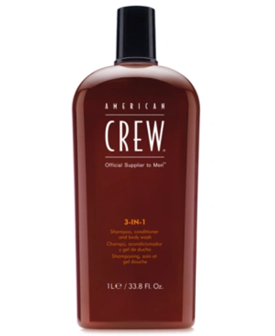 Shop American Crew 3-in-1 Shampoo, Conditioner & Body Wash, 33.8-oz, From Purebeauty Salon & Spa