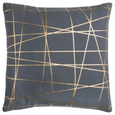 Shop Rizzy Home Rachel Kate Abstract Down Filled Decorative Pillow, 20" X 20" In Gray1