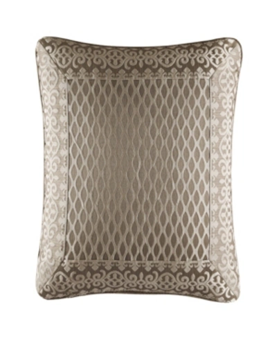 Shop J Queen New York Five Queens Court Beaumont Decorative Pillow, 20" X 20" In Champagne