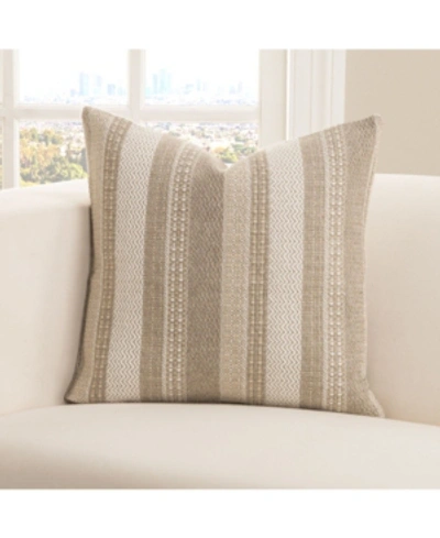 Shop Siscovers Heirloom Farmhouse Decorative Pillow, 20" X 20" In Med Beige
