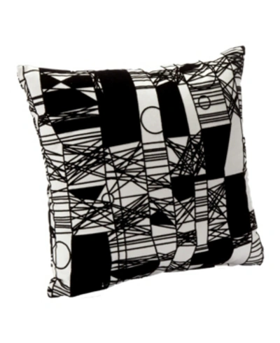 Shop Siscovers Scratch Decorative Pillow, 26" X 26" In Black