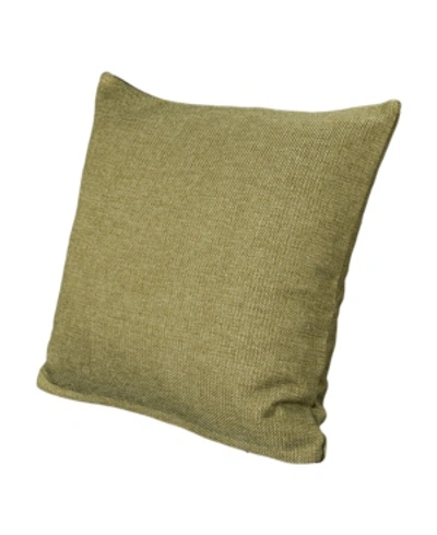 Shop Siscovers Harbour Willow 26" Designer Euro Throw Pillow In Med Grn