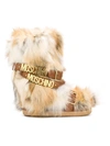 MOSCHINO Buckled Snow Boots,MA24072G10MM0