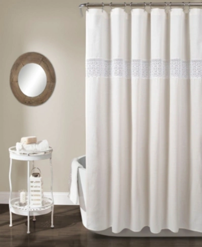Shop Lush Decor Dana Lace 72" X 72" Shower Curtain In White