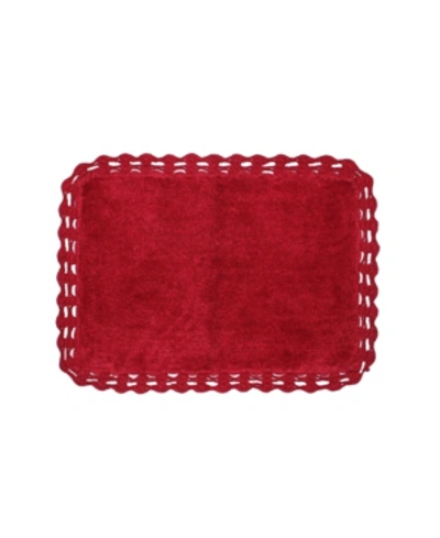 Shop Home Weavers Hudson Bath Rug, 17" X 24" In Red