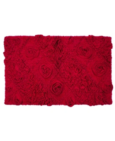 Shop Home Weavers Modesto Bath Rug, 21" X 34" In Red