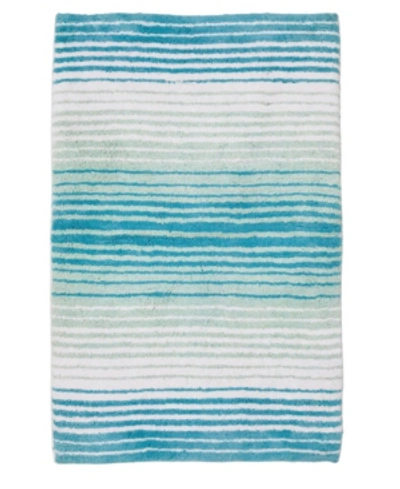 Home Weavers Gradiation Bath Rug Bedding In Turquoise