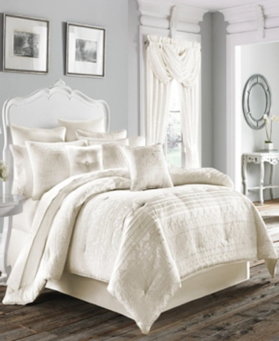 Shop J Queen New York Five Queens Court Mackay Queen Comforter Set Bedding In Teal