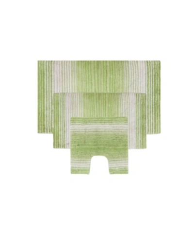 Shop Home Weavers Gradiation 3-pc. Bath Rug Set In Sage