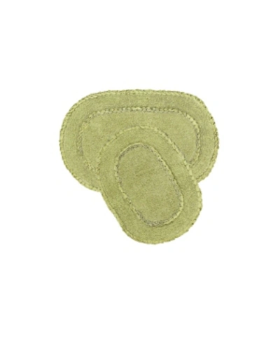 Shop Home Weavers Double Ruffle 2-pc. Bath Rug Set In Sage