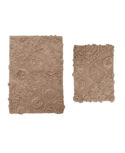 Home Weavers Modesto 2 Pc Bath Rug Bedding In Linen