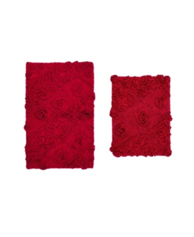 Home Weavers Modesto 2-pc. Bath Rug Set In Red