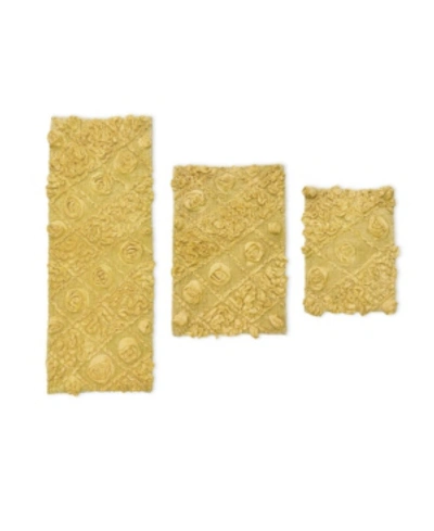 Shop Home Weavers Modesto 3-pc. Bath Rug Set In Yellow