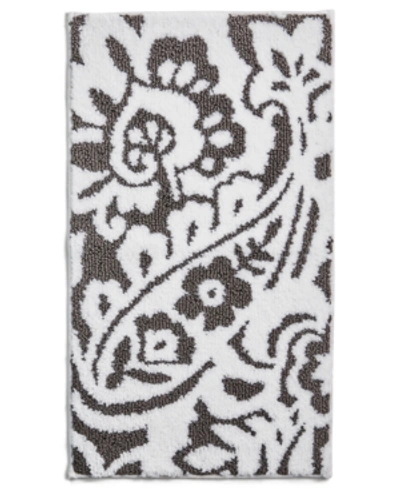 Shop Charter Club Paisley Bath Rug, 19" X 34", Created For Macy's In Graphite