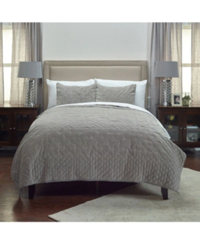 Shop Rizzy Home Riztex Usa Giavonna Quilt, Queen In Gray