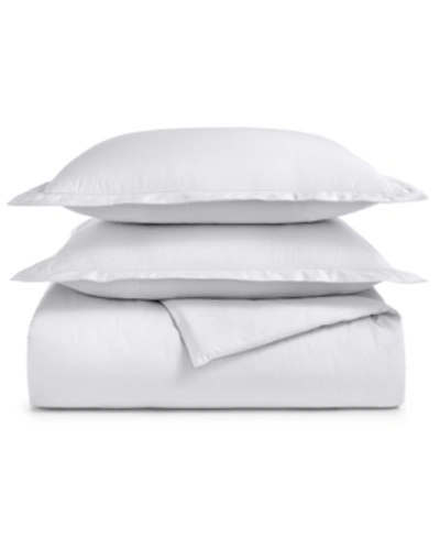 Charter Club 550 Thread Count 100% Cotton 3-pc. Duvet Cover Set, Full/queen, Exclusively At Macy's In White