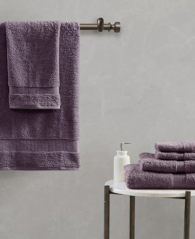 Shop Madison Park Luce Egyptian Cotton 6-pc. Bath Towel Set In Purple