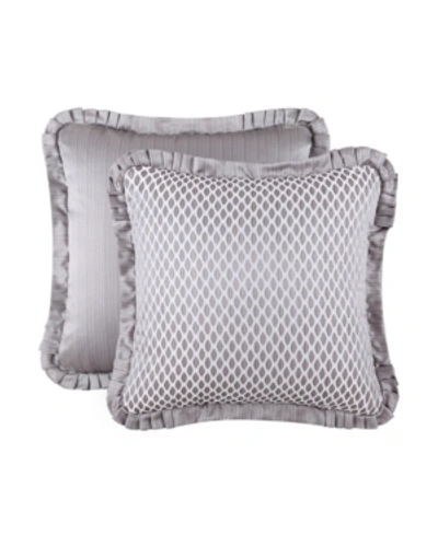 Shop J Queen New York Luxembourg Sham, European Bedding In Silver