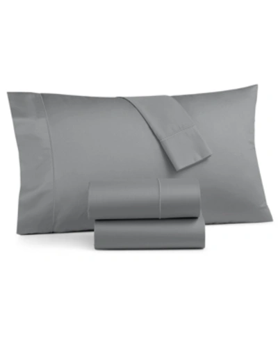 Charter Club Sleep Luxe 800 Thread Count 100% Cotton 4-pc. Sheet Set, Queen, Exclusively At Macy's In Charcoal