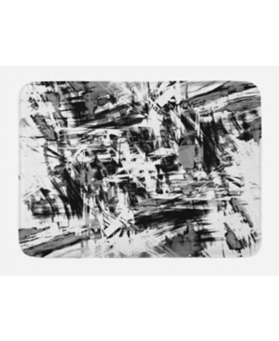 Shop Ambesonne Printed Bath Mat Bedding In Black