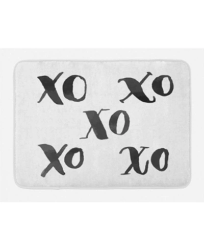 Shop Ambesonne Xo Bath Mat Bedding In Black