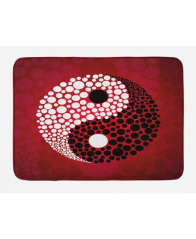 Shop Ambesonne Ying Yang Bath Mat Bedding In Red