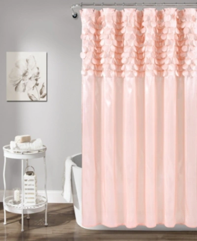 Shop Lush Decor Lillian 72" X 72" Shower Curtain In Blush