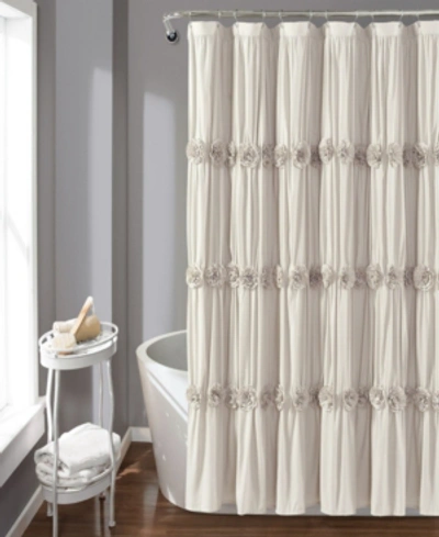 Lush Decor Darla Shower Curtain, 72" X 72" In Neutral