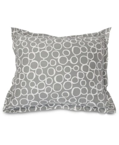 Shop Majestic Home Goods Fusion Comfortable Soft Floor Pillow Extra Large 54" X 22" In Gray