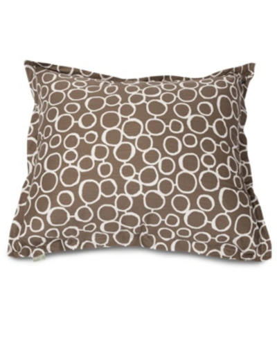 Shop Majestic Home Goods Fusion Comfortable Soft Floor Pillow Extra Large 54" X 22" In Brown