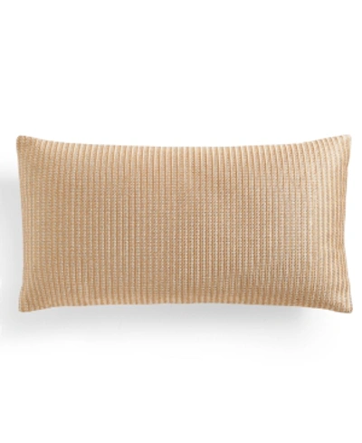 Shop Hotel Collection Bedford Geo Decorative Pillow, 12" X 22", Created For Macy's In Wheat