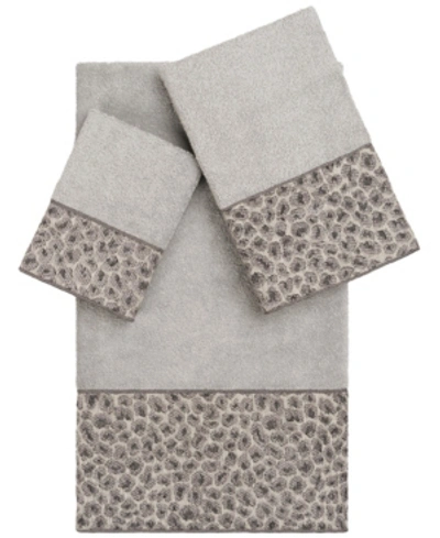 Shop Linum Home Spots 3 Piece Towel Set Bedding In Gray